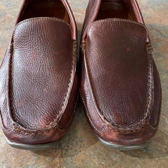 Johnston & Murphy Brown Leather Driving Moccasin Sz 10 - Picture 5 of 8